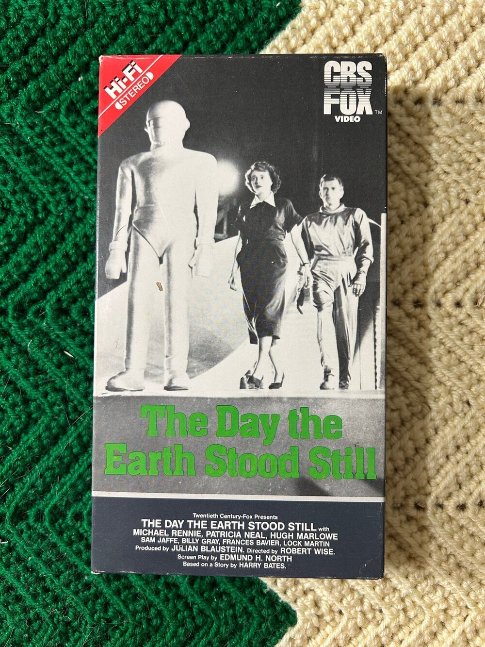 CBS Fox The Day The Earth Stood Still VHS 1951 Sci-Fi Movie Tape Vintage 1984